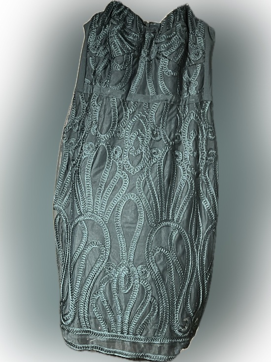 City Chic Dresses & Skirts - NWT City Chic Teal Slate Embroidered Sleeveless Dress